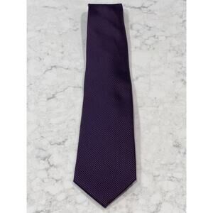 Puccini Men’s Luxurious Office Career Silk Elegant Grenadine Tie One Size Purple